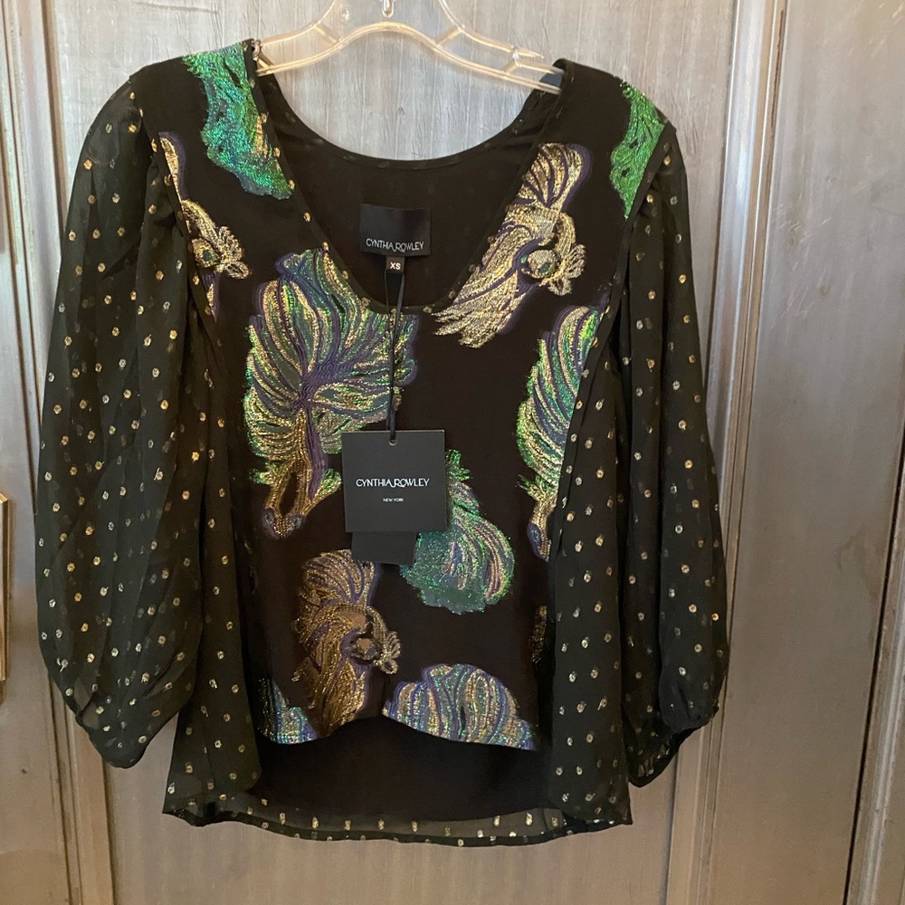 Cynthia Rowley blouse XS. Never worn.